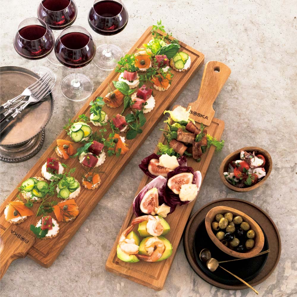 ≪幅73cm 大サイズ≫ オークウッドのタパスボード 平皿 長皿 ワンプレート 食器 カトラリー グラス 603302 ＼LINE友だち登録でクーポン／