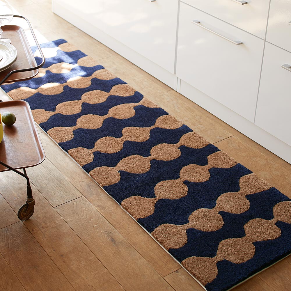 ≪約50cm×180cm≫ Finlayson PAMPULA/フィンレイソン パンプーラ フック織マット キッチンマット カーペット ラグ マット H82981 ＼LINE友だち登録でクーポン／