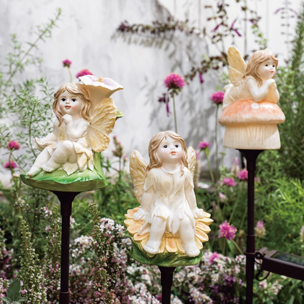 LEDライト LED電球 照明器具 フロアスタンド 充電 ソーラー充電 LED フェアリーソーラーライト 3本セット G70714