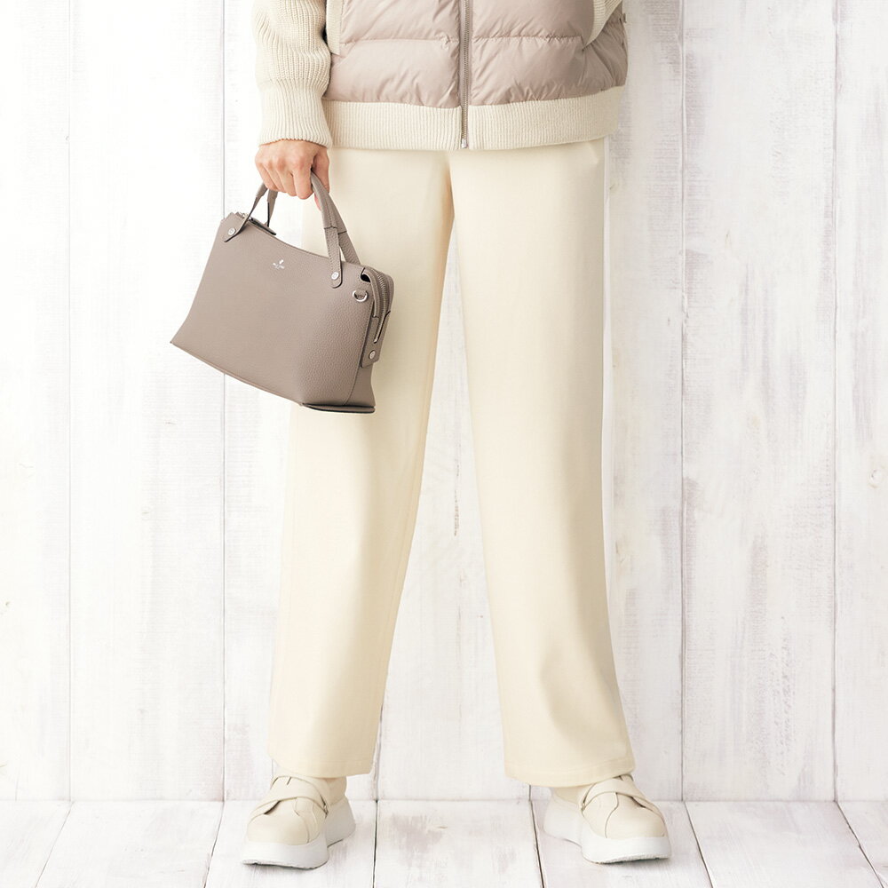 ≪股下丈73cm≫ ソフトサーモ（R） サイド切り替え セミワイドパンツ ワイドパンツ パンツ 127003 ＼LINE友だち登録でクーポン／