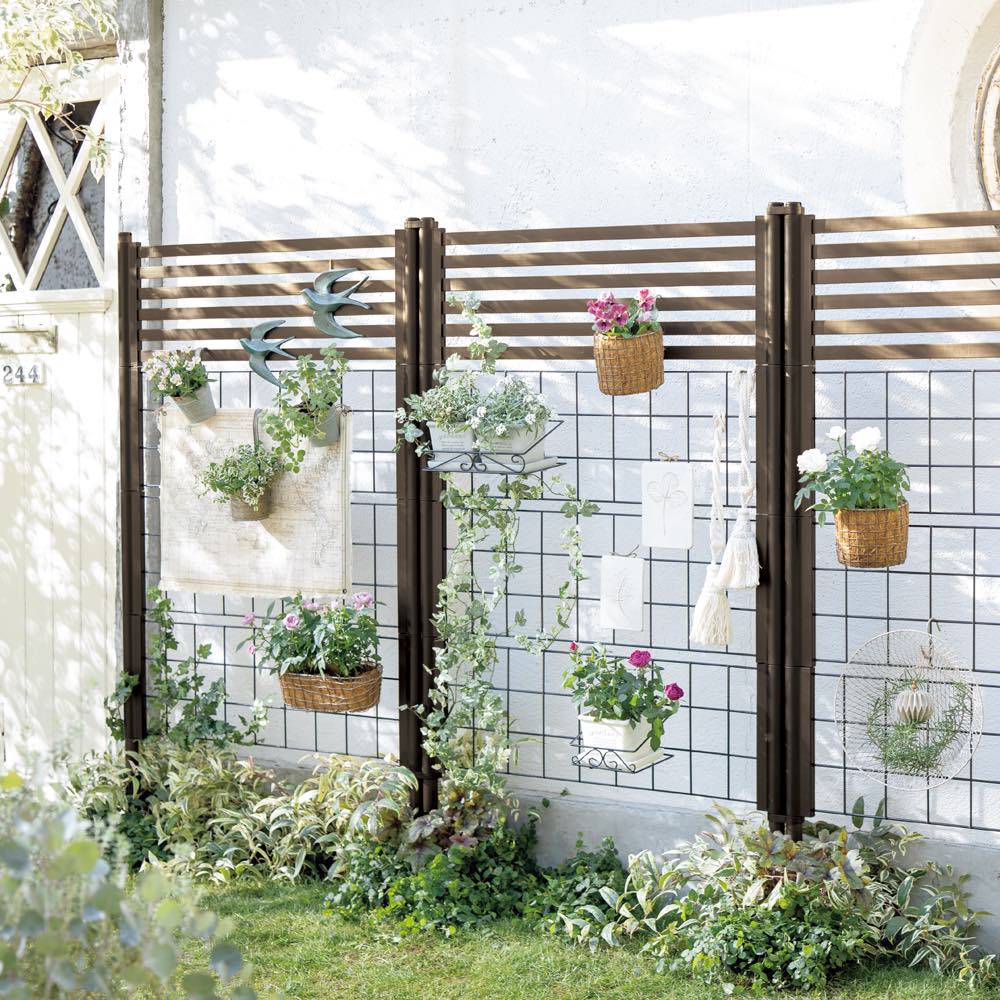 乐天商城 - 【クーポン配布 お買い物マラソン中】 目隠しガーデニングフェンス 高さ150 お得な2枚組 玄関 ガレージ周り G02002 ＼LINE友だち登録でクーポン／