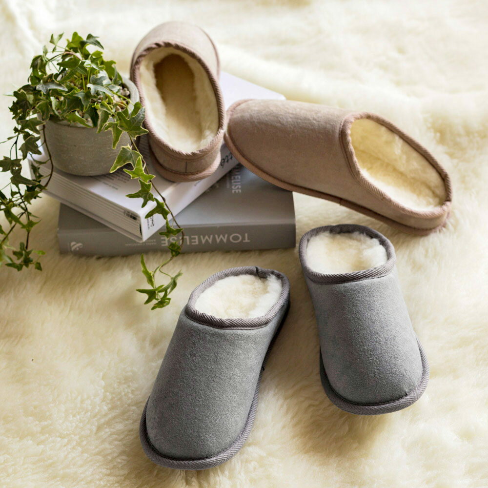 メリノン つま先まで羊毛たっぷり 洗える羊のスリッパ Mサイズ・Lサイズ スリッパ ルームシューズ タオル 614515 ＼LINE友だち登録でクーポン／...