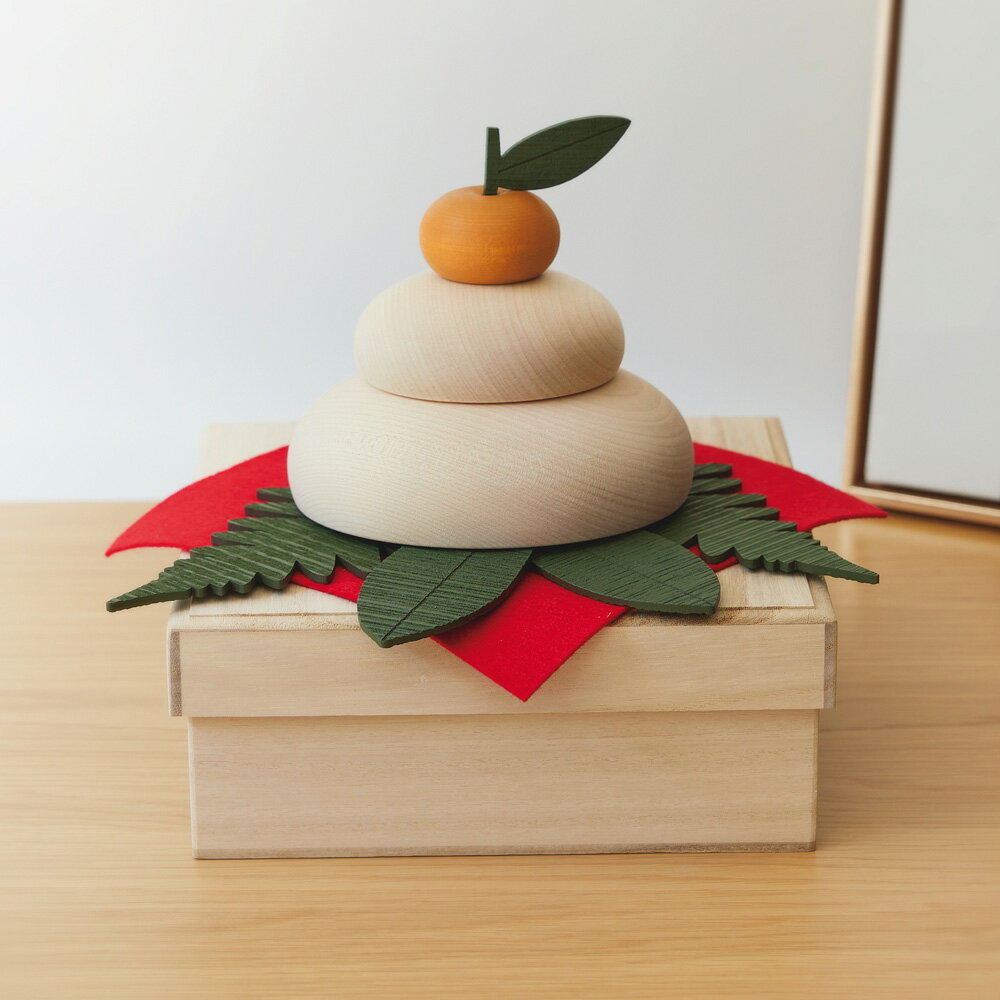 【クーポン最大5千円OFF 1/9 20時から4h限定】 ≪約10.5cm・小（径）≫メープルの木でできたかがみもち（..