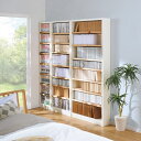 国産檜1cmピッチラック 幅80奥行19本体高さ183cm ウッドラック 木製シェルフ 本棚 ラック シェルフ 543709