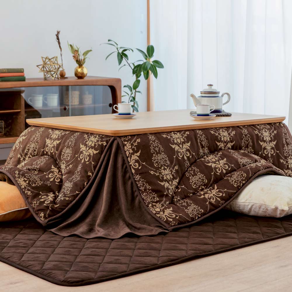 家具 収納 こたつ こたつ布団 カバー 【正方形】190×190cm ふっくら贅沢ボリューム省スペースこたつ掛け布団 706701のサムネイル