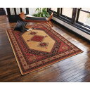 【クーポン最大10%OFF 7/13 10時から】 絨毯 カーペット ラグ マット ≪60×90cm≫イラン製マット ロニア H73048