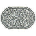 【クーポン最大10%OFF 7/13 10時から】 玄関マット カーペット ラグ マット ≪160×230cm≫イラン製楕円ラグ/マット ハル H73055