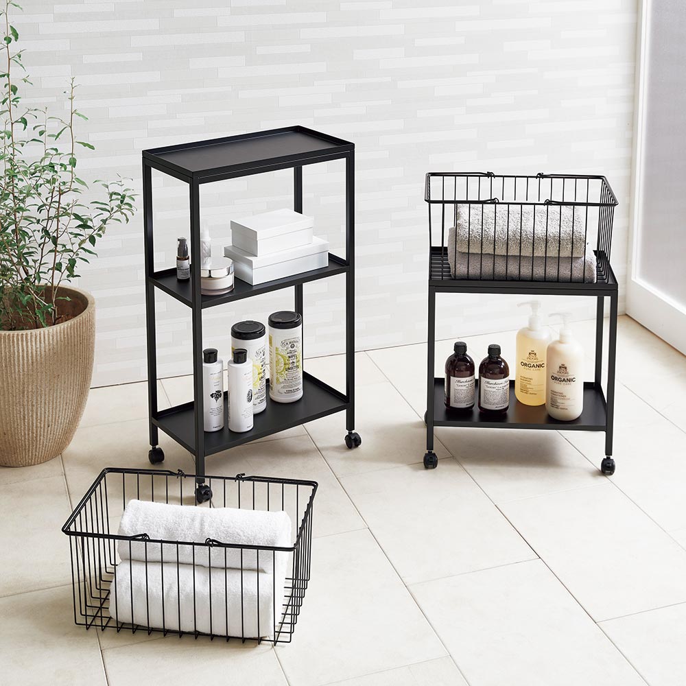 楽天市場】ニファ お風呂サイドワゴンの通販