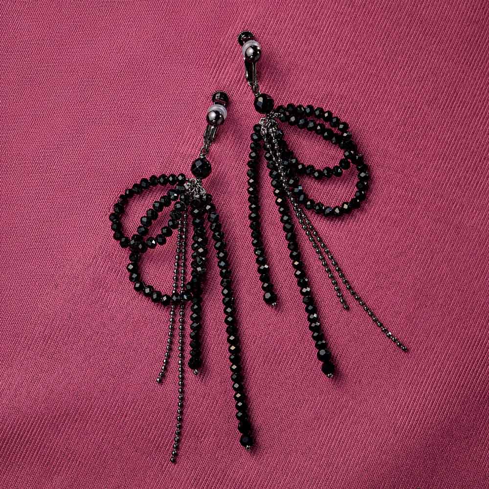 【クーポン10％OFF 11/20 20時から4h】 ATELIER METARINA/アトリエ メタリナ リボンデザイン イヤリング・ピアス ピアス イヤリング イヤーカフ ジュエリー アクセサリー J01102