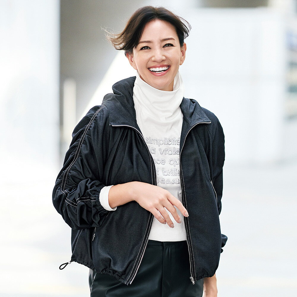 Rakuten - シャンブレー素材 ステッチ使い フーデッド ブルゾン ブルゾン ジャケット 142403 ＼LINE友だち登録でクーポン／