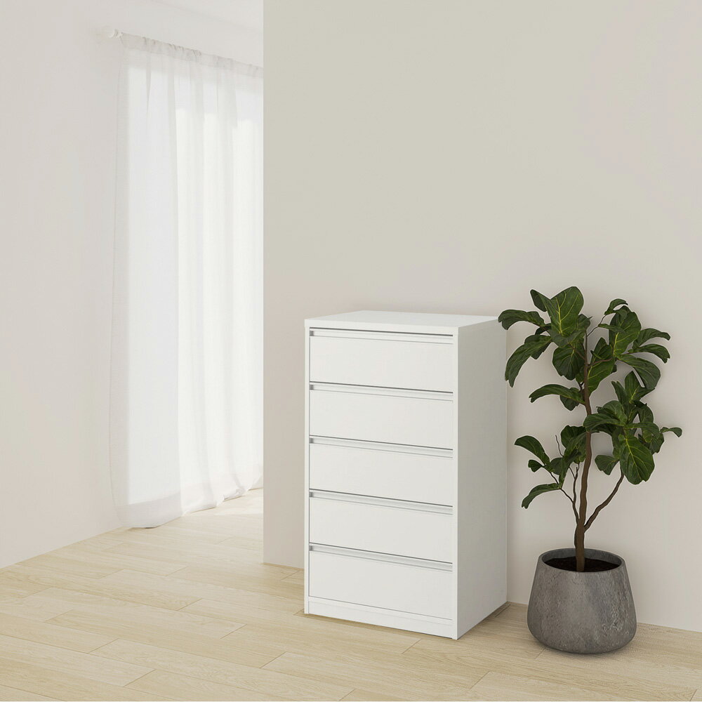 気軽に動かせる隠しキャスター付きクローゼットチェスト 幅60・5段高さ105cm 押入れ クローゼット収納 衣類収納 645066 ＼LINE友だち登録でクーポン／