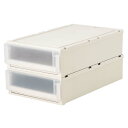 収納ボックス 小物収納 フリーボックス フィッツユニット(Fits unit)収納ケース2個組 【奥行74cmタイプ】幅44・高さ18cm 532213