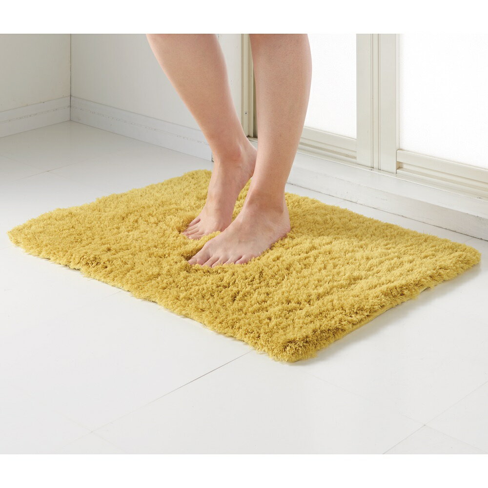 樂天商城 - 【クーポン配布 お買い物マラソン中】 ≪約45×60cm≫ コスモトロン（R）使用 ふわふわ抗菌防臭・吸水速乾バスマット バスマット バス用品 654917 ＼LINE友だち登録でクーポン／