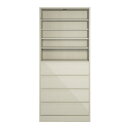 【7/15限定 全品P10倍】 ワードローブ クローゼット 衣類収納 Vises/ヴィセス オープンワードローブ 幅80cm 棚&引き出し H75827