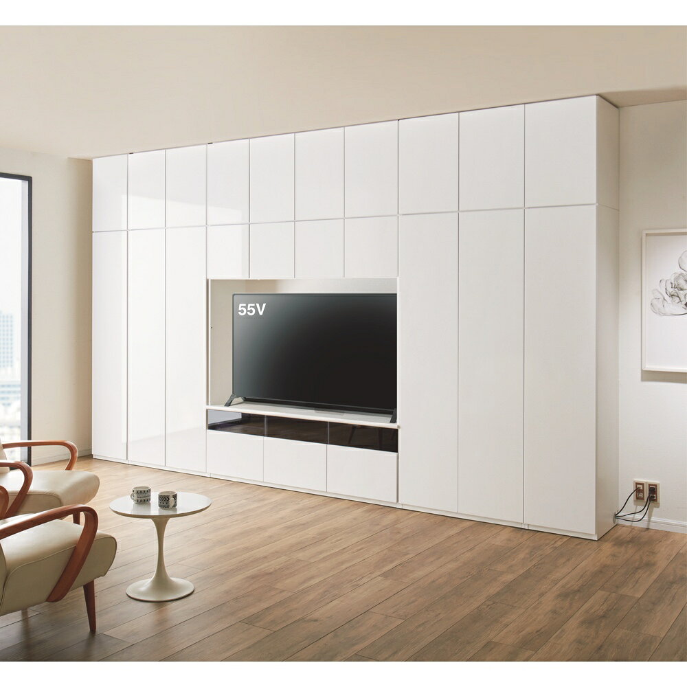 【クーポン7月11日迄】 壁面収納テレビ台 幅120cm ミドルタイプ 【生活感を隠すリ...