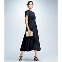 【クーポン10%OFF 9/4 20時から4h限定】 接触冷感・UVカット チューリップスリーブ ワンピース マキシワンピース ロングワンピース ワンピース チュニック 377702