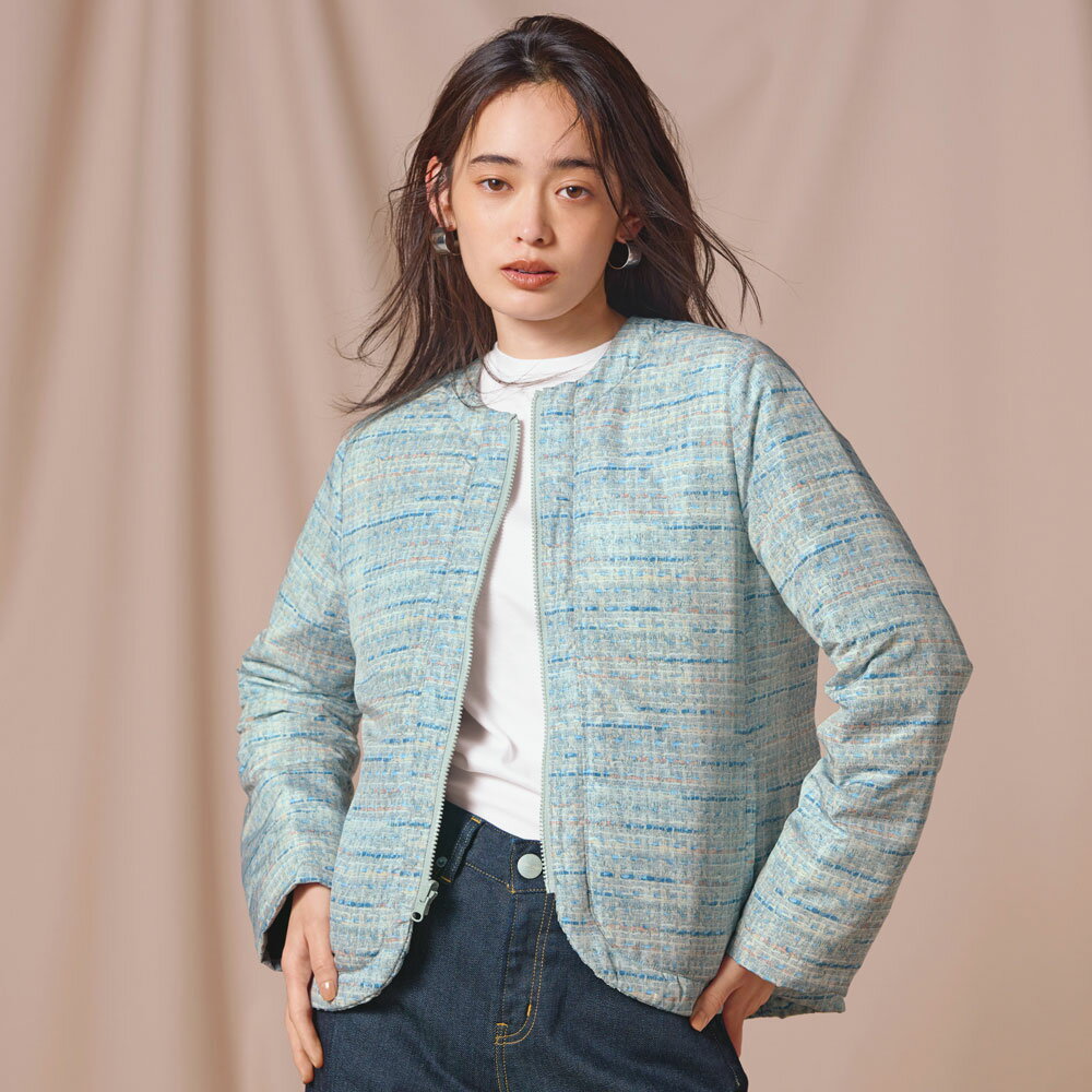 【クーポン配布 お買い物マラソン中】 リバーシブル ダウンジャケット ノーカラージャケット ジャケット 120301 ＼LINE友だち登録でクーポン／