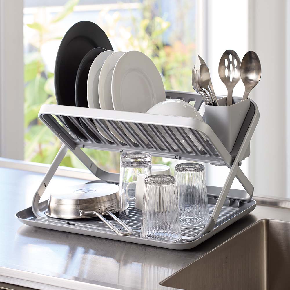 OXO/オクソー フラットディッシュラック たためる水切り 水切りかご ラック シンク周り用品 H91501 ＼LINE友だち登録でクーポン／