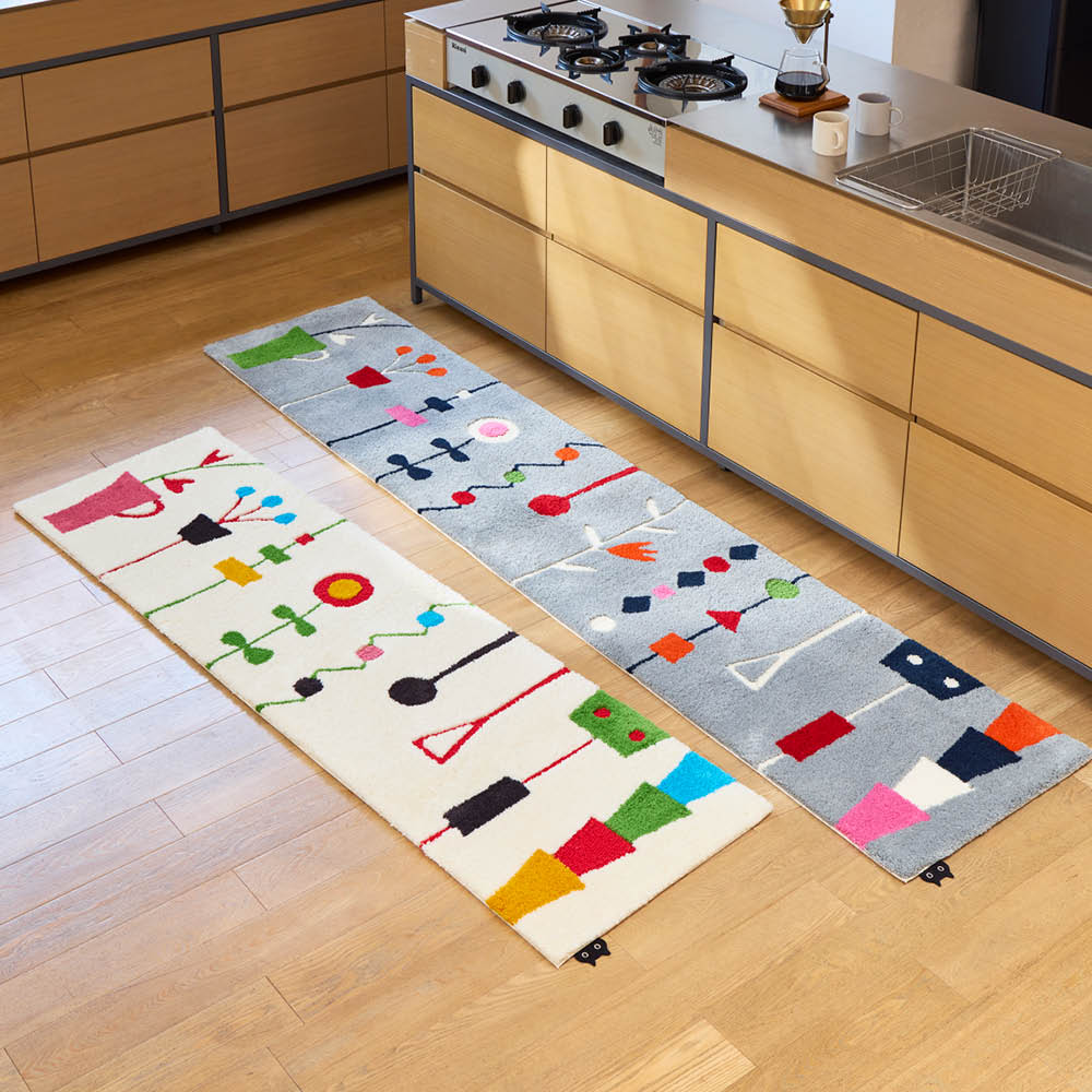 ≪約50×240cm≫ ATSUKO MATANO ロングマット〈キッチンの窓辺〉 キッチンマット カーペット ラグ マット 616110 ＼LINE友だち登録でクーポン／