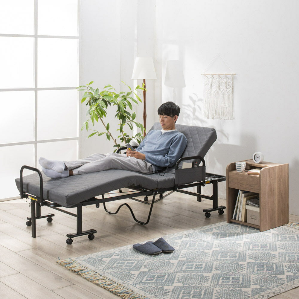 組立不要 立ち座りしやすい電動ダブルリクライニングベッド リクライニングベッド ベッド 626812 ＼LINE友だち登録でクーポン／