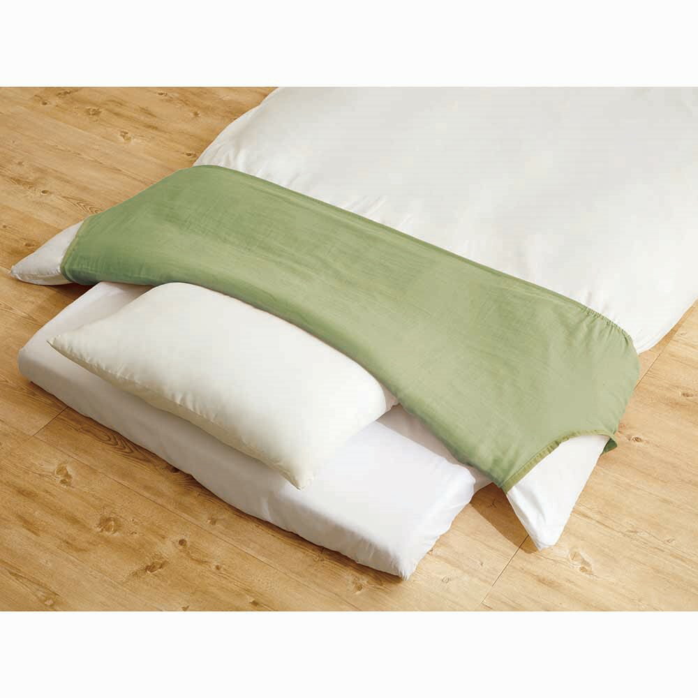 二重ガーゼ ふとん衿カバー 3枚組（シングル用） 機能性雑貨 機能性ウェア 雑貨 YA2902