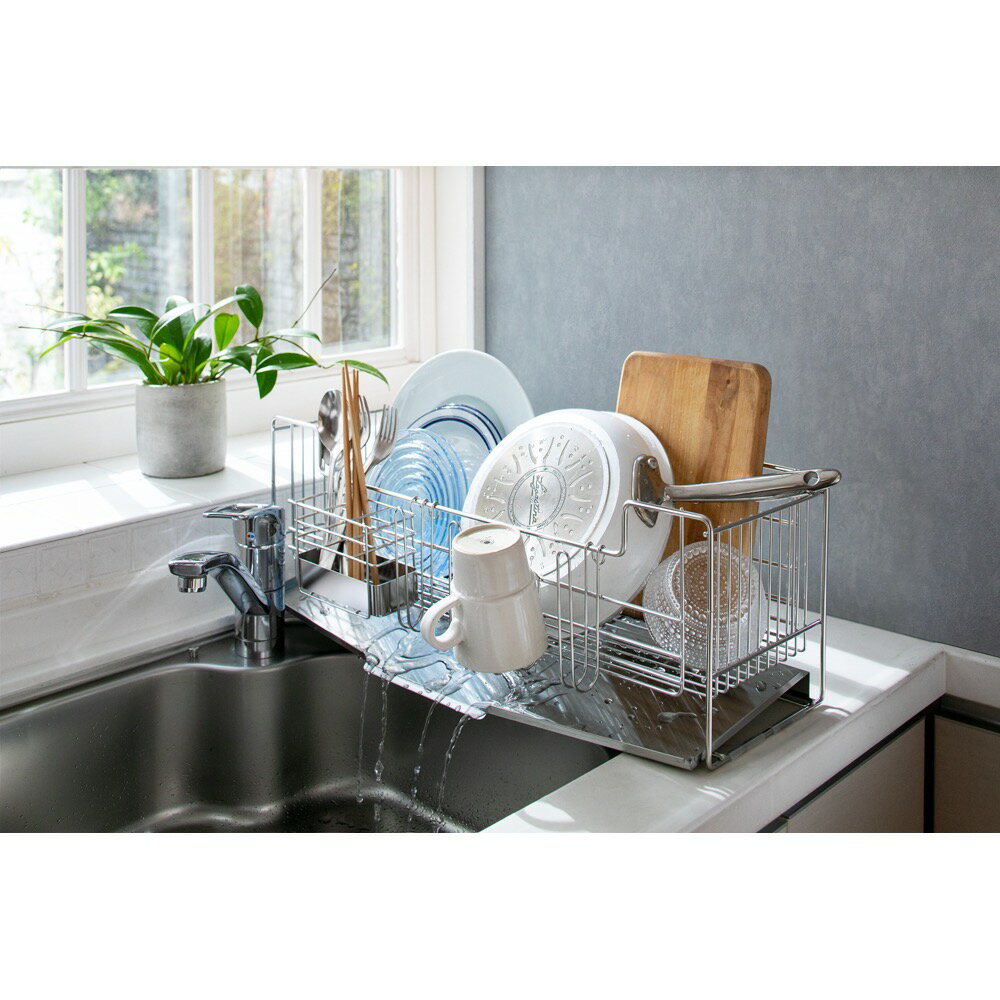 ≪ステンレストレー≫ 奥行58cmのシンクに渡せる水切り（スリムハイ）選べるトレー 水切りかご ラック シンク周り用品 621007 ＼LINE友だち登録でクーポン／