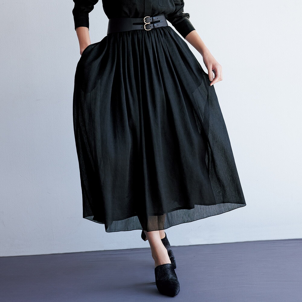 Rakuten - リネンシルクボイル ロングスカート スカート ファッション PC6491 ＼LINE友だち登録でクーポン／