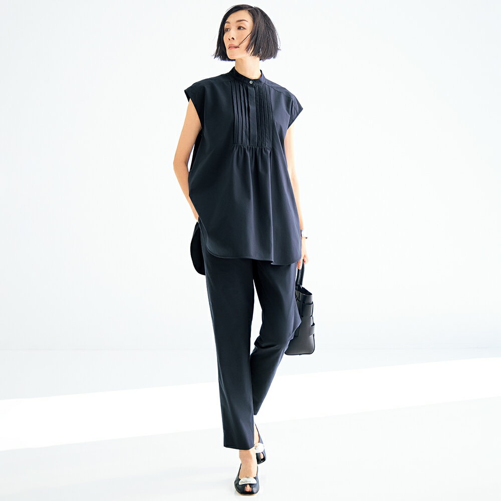 Rakuten - はっ水 4WAY ストレッチタフタ チュニック＆パンツ デザインカットソー Tシャツ カットソー 164501 ＼LINE友だち登録でクーポン／