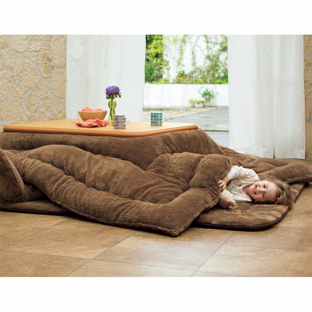≪【長方形】205×245cm≫ もこふわマイクロファイバーのシープ調ふっくらこたつシリーズ こたつ掛け布団 こたつ布団 こたつ 611159 ＼LINE友だち登録でクーポン／