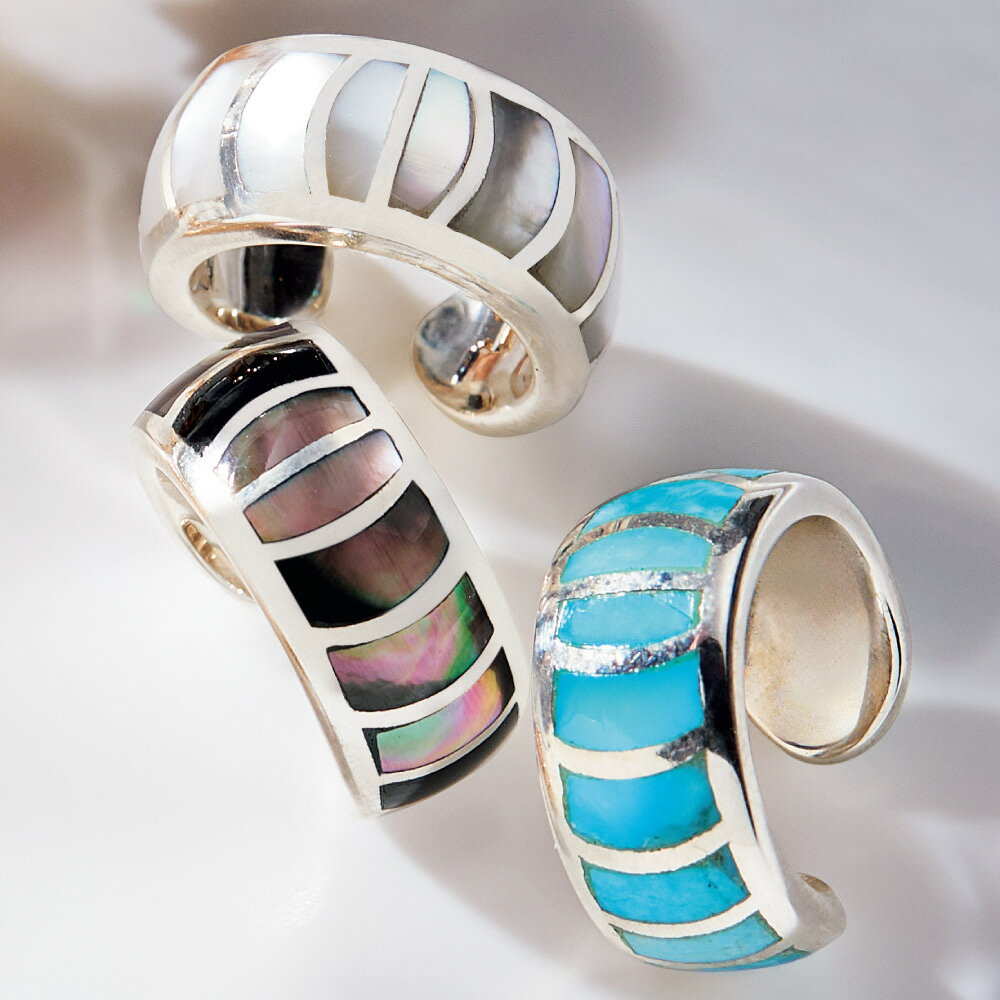 entiere/アンティエーレ SV カラーストーン イヤーカフ（片耳） ターコイズ ジュエリー アクセサリー J00510 ＼LINE友だち登録でクーポン／