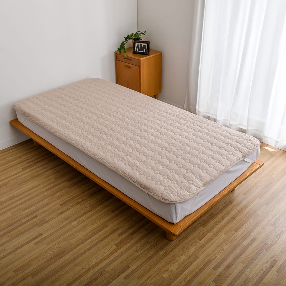 Rakuten - ≪ダブルロング｜約140×210cm≫ パシーマ（R）EX 先染め 敷きパッド 敷きパッド ベッドパッド 624119 ＼LINE友だち登録でクーポン／