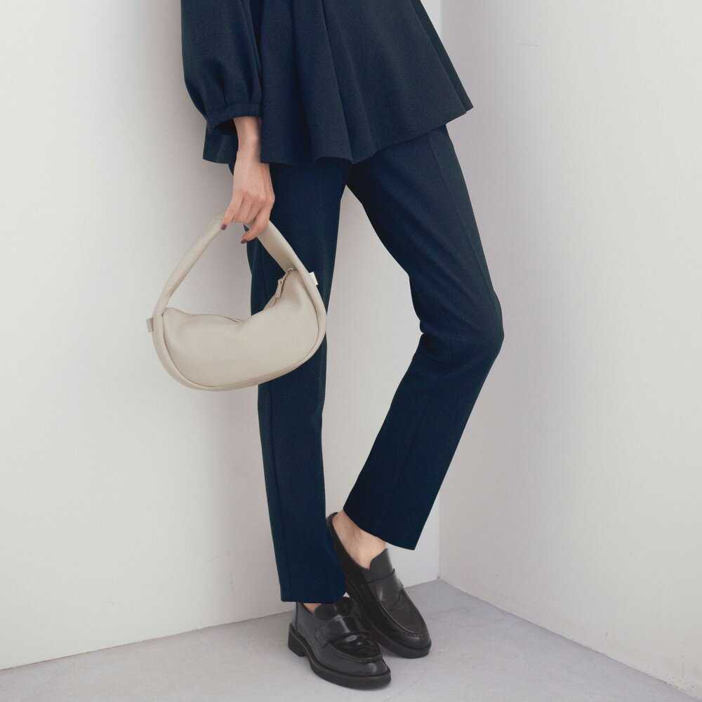 【クーポン配布 11月27日1：59迄】 裏起毛ジョーゼット ジャージー テーパードパンツ パンツ ファッシ..