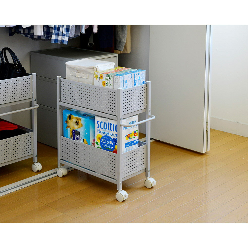 ≪幅44cm≫クローゼット収納ワゴン 収納ボックス 小物収納 フリーボックス 959720 ＼...
