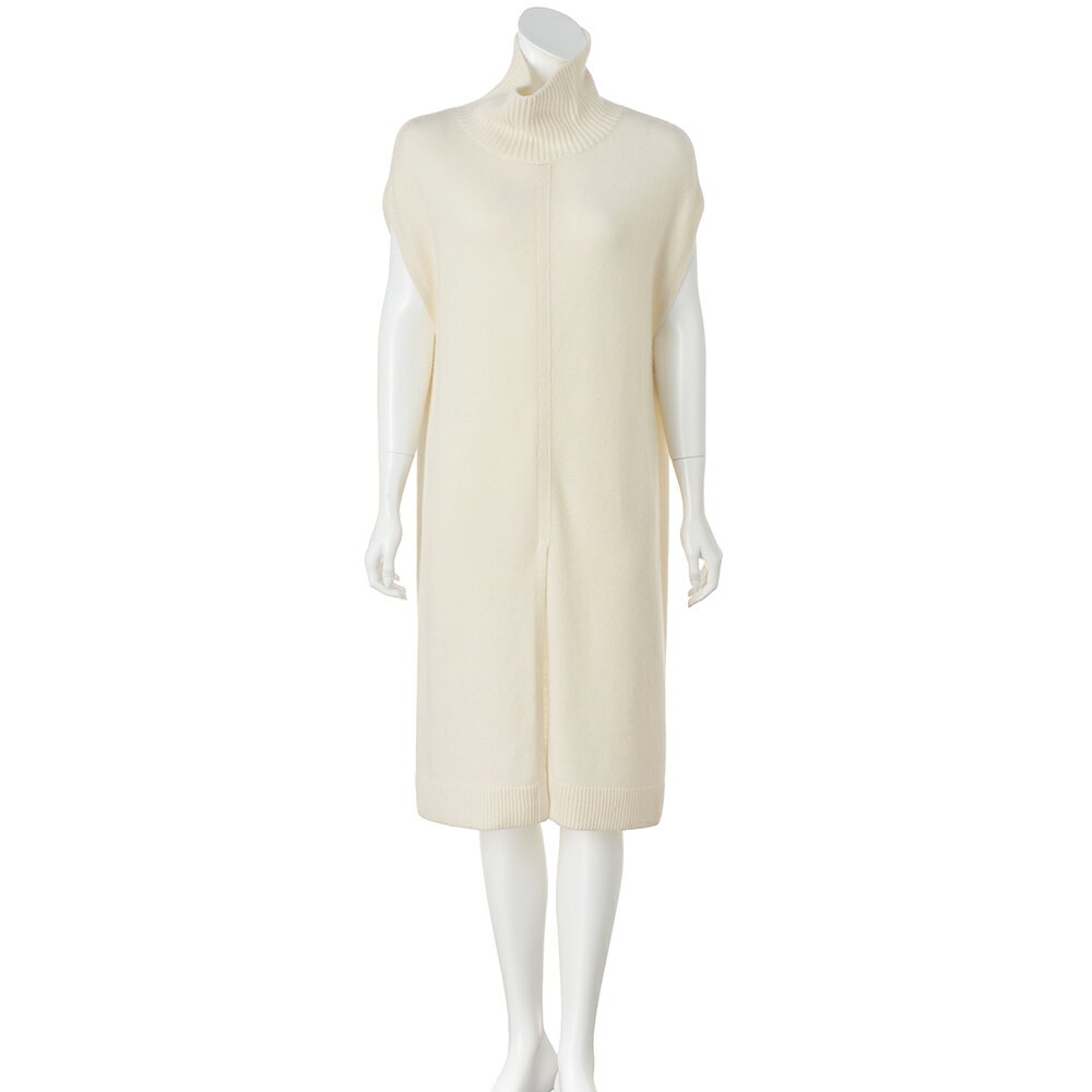 【クーポン10％OFF 2/5限定】 カシミヤ スリットデザイン オフタートル ロングジレ ジャケット ファッション PC6038 ＼LINE友だち登録でクーポン／