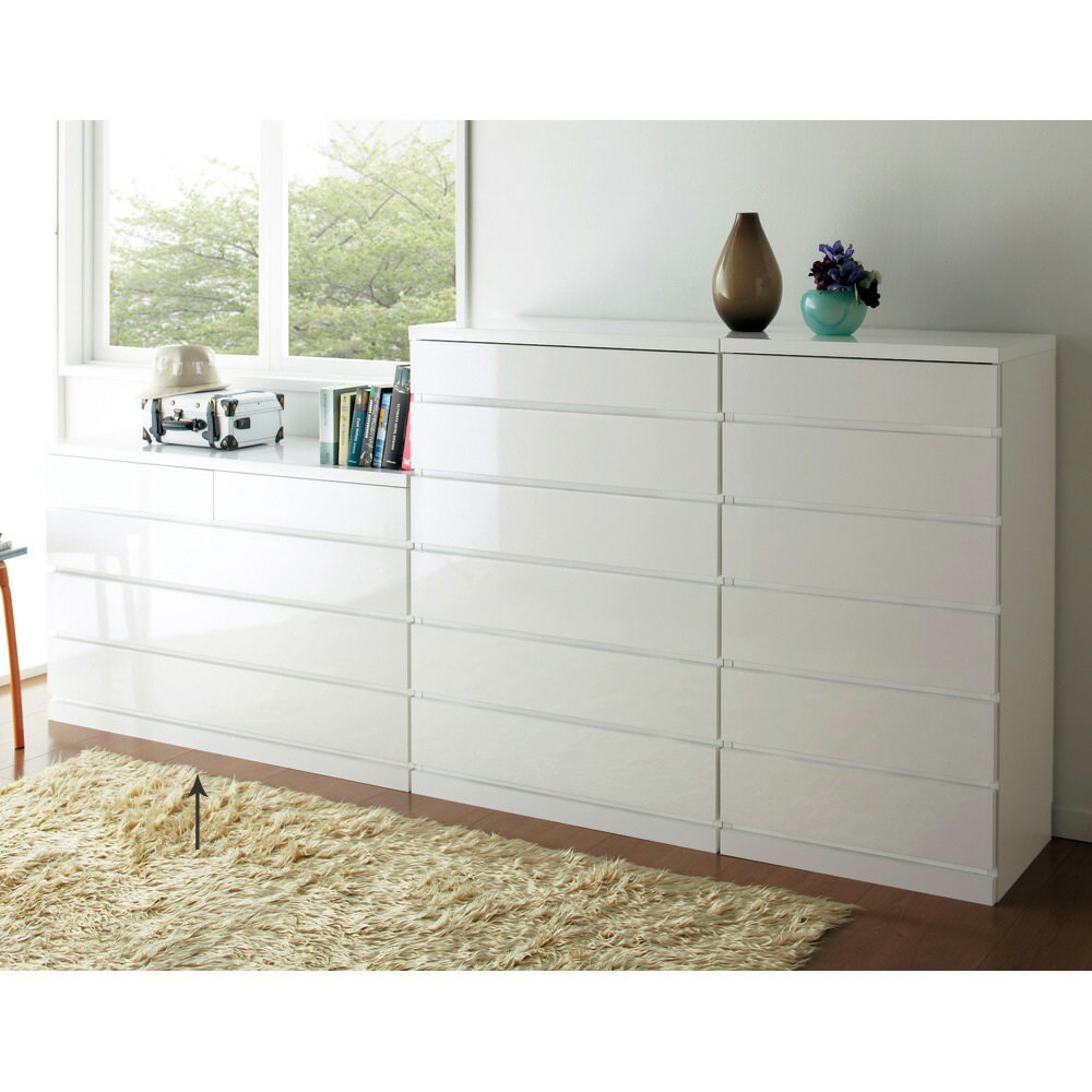 楽天市場】光沢仕上げ チェストの通販