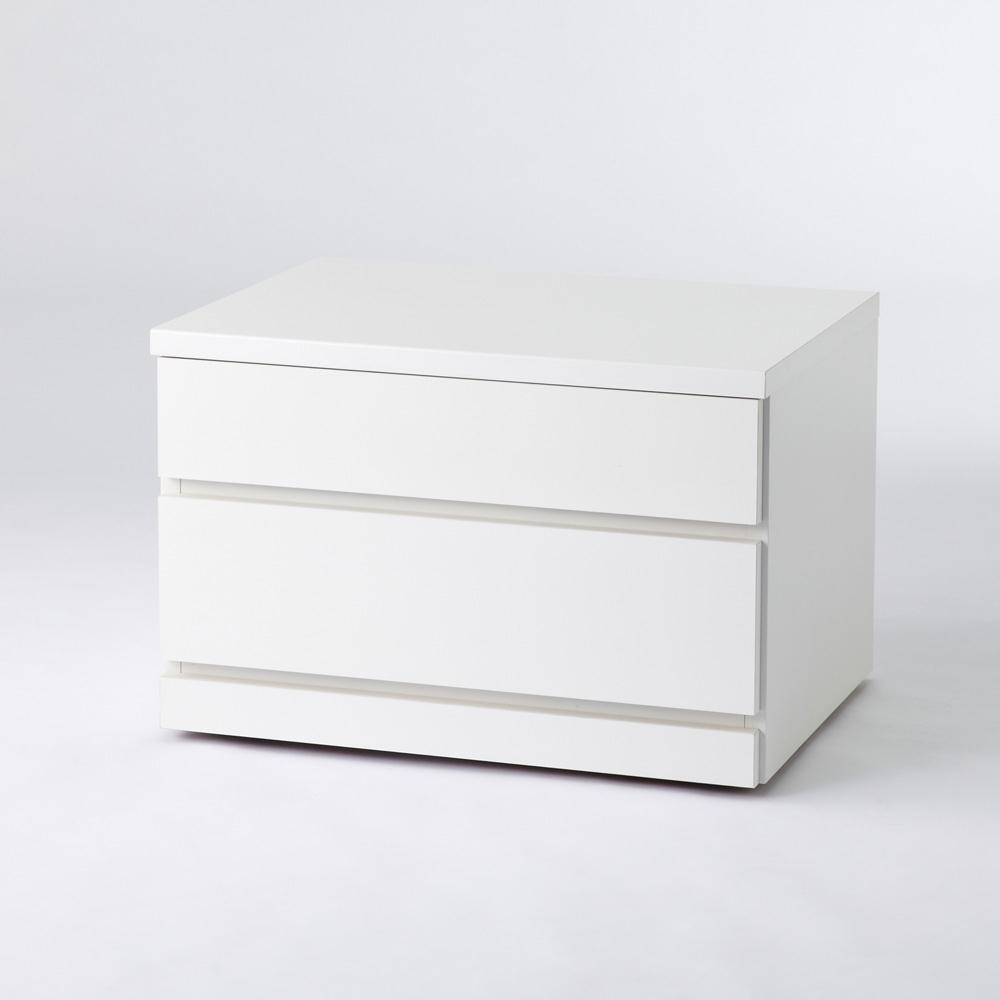 クローゼットチェスト（隠しキャスター付き） 幅60cm・2段 押入れ クローゼット収納 衣類収納 H95607