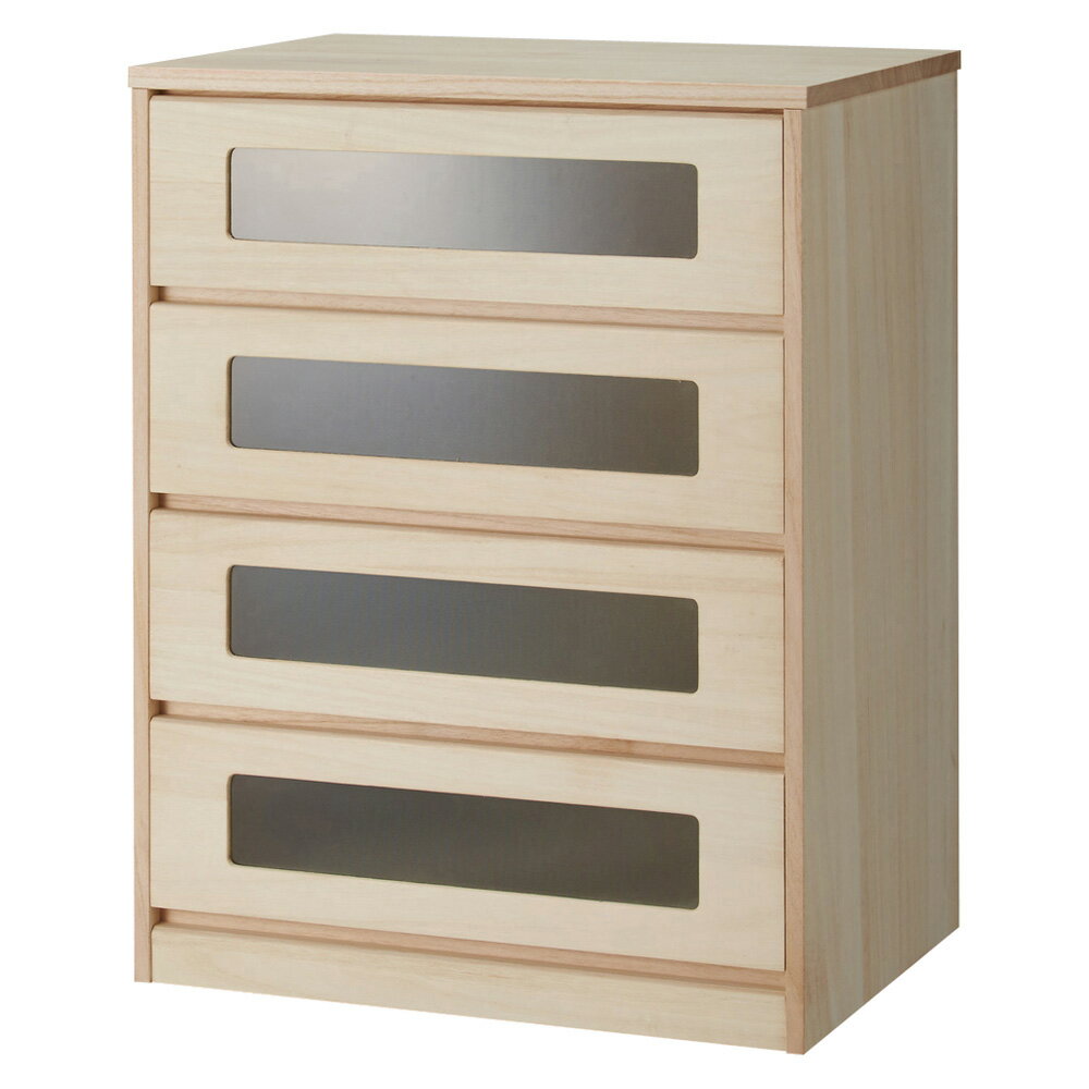 ブティックのような モダン桐クローゼットチェスト 幅58cm・4段 押入れ クローゼット収納 衣類収納 633033 ＼LINE友だち登録でクーポン／