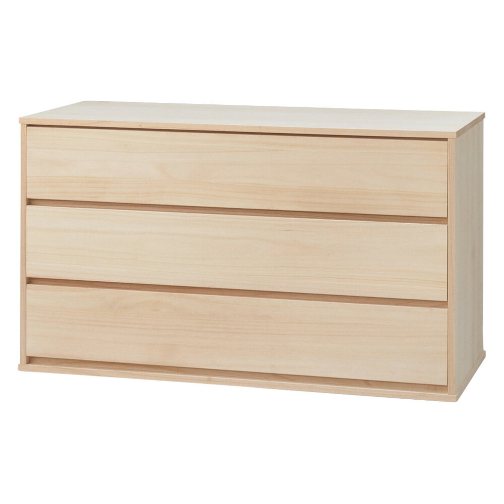 【ローチェスト】ウォークインクローゼット総桐着物収納シリーズ 引き出し深3段・高さ57.5cm 押入れ クローゼット収納 衣類収納 633132 ＼LINE友だち登録でクーポン／