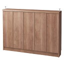 キッチンカウンター下収納 キッチン収納 シンプルカウンター下収納庫(奥行30高さ87cm) 5枚扉タイプ 幅121.5cm 542624
