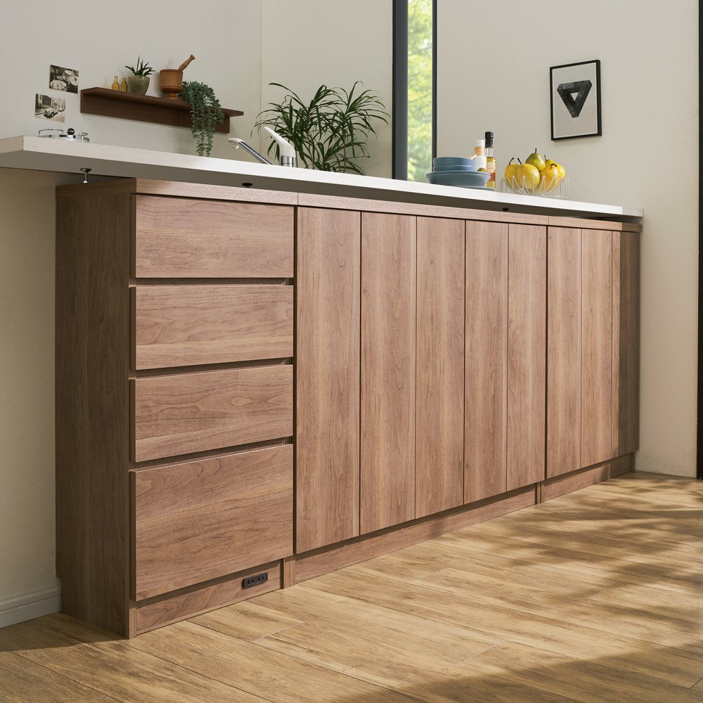 シンプルカウンター下収納庫（奥行30高さ97cm） 3枚扉タイプ 幅73cm キッチンカウンター下収納 キッチン収納 586068 ＼LINE友だち登録でクーポン／