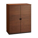 キャビネット リビングボード リビング収納 Sorrento/ソレント リビングキャビネット 幅76高さ95cm 板扉 H75508(3)