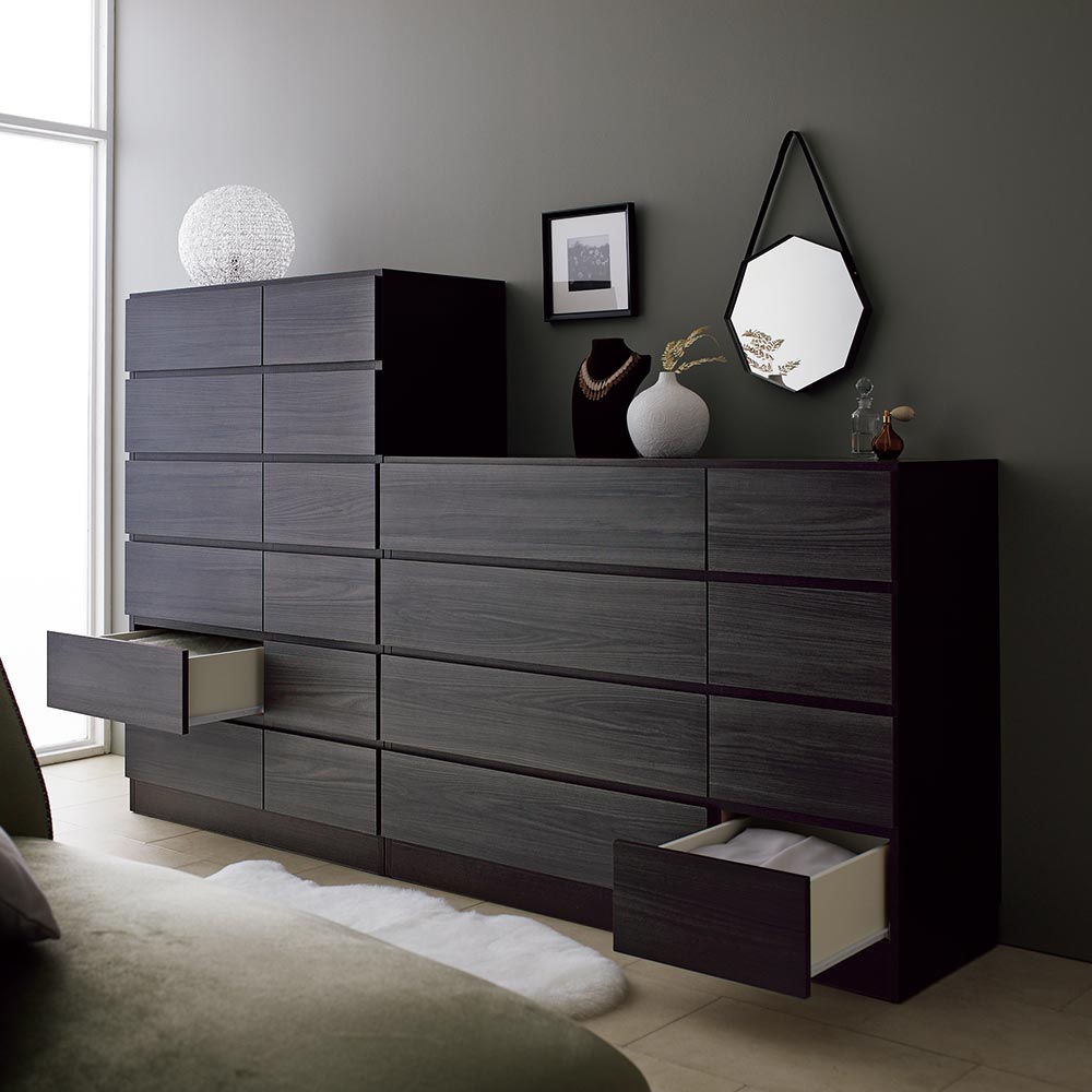 Ruska/ルスカ 多段引き出しチェスト 幅90cm・6段（高さ130cm） リビング リビング収納 H95528 ＼LINE友だち登録でクーポン／