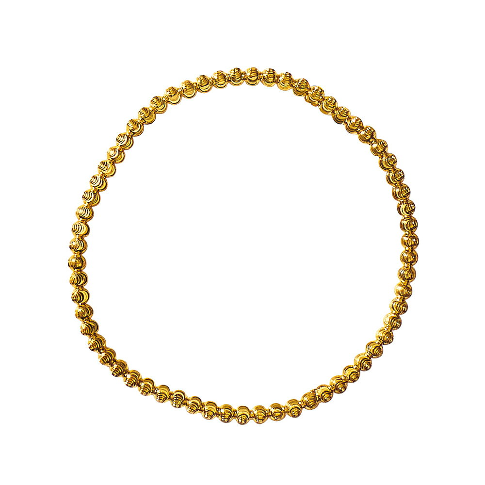 【クーポン最大5千円OFF 1/28迄】 純金 カットボール ブレスレット ゴールド製 ジュエリー アクセサリー J09004 ＼LINE友だち登録でクーポン／