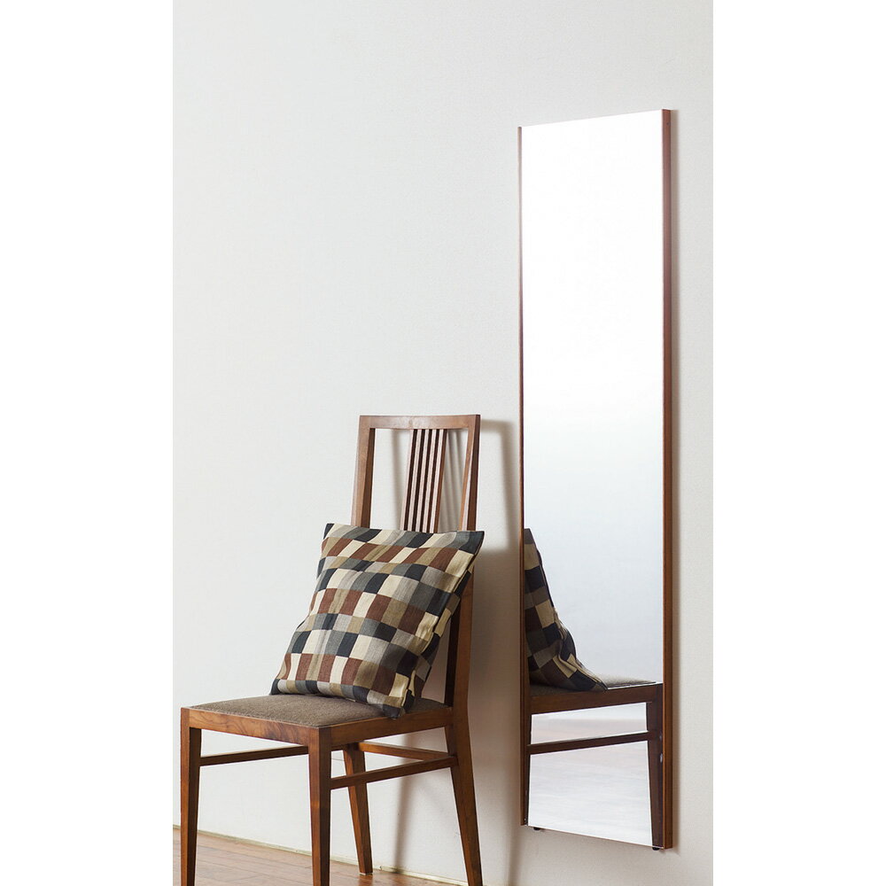 ≪80×150cm≫ 割れない軽量フィルムミラー 天然木フレーム 耐震グッズ 防災用品 防犯用品 611716