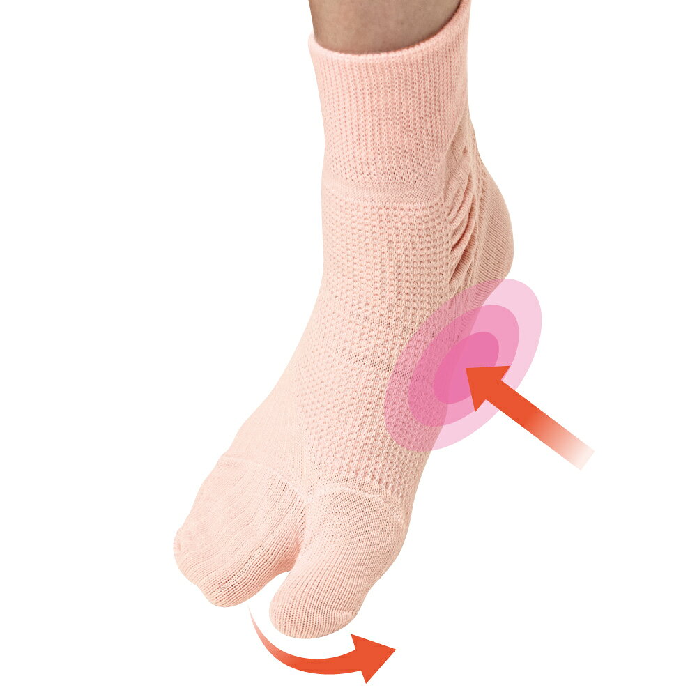 アゼタック 外反母趾対策くつ下 ミドル丈 機能性ウェア インナー 雑貨 M80704 ＼LINE友だち登録でクーポン／