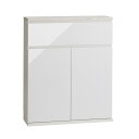 【クーポン最大10%OFF 7/13 10時から】 洗面所収納 隙間収納 トイレ 洗面所 ランドリー収納 Marblenome/マーブルノーム 薄型サニタリーストッカー 幅75cm 引き出し+扉 H74631