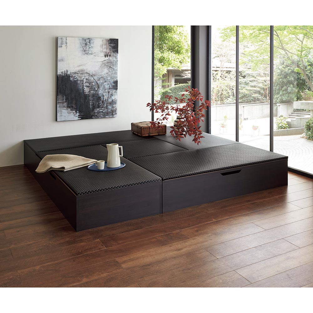 【クーポン最大5千円OFF 1/28迄】 美草跳ね上げ式ユニット畳2 高さ33cm 畳単品 半畳 ユニットシェルフ ..