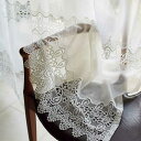 【クーポン最大10%OFF 7/13 10時から】 レースカーテン カーテン 1枚 ≪幅100cm×丈88cm≫ IraII/アイラ ツー トルコ製生地使用レースカーテン H73650