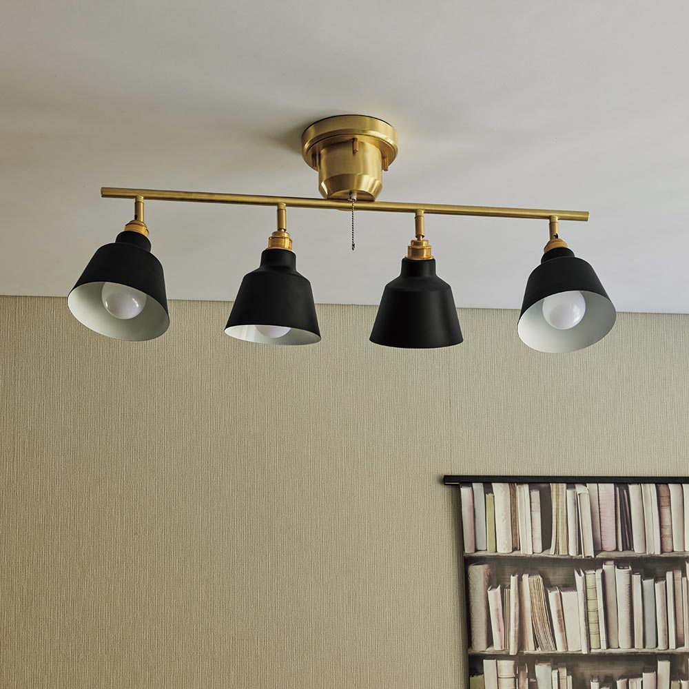 ライト 電球 照明器具 コラットリモート 4灯LEDライト H64637