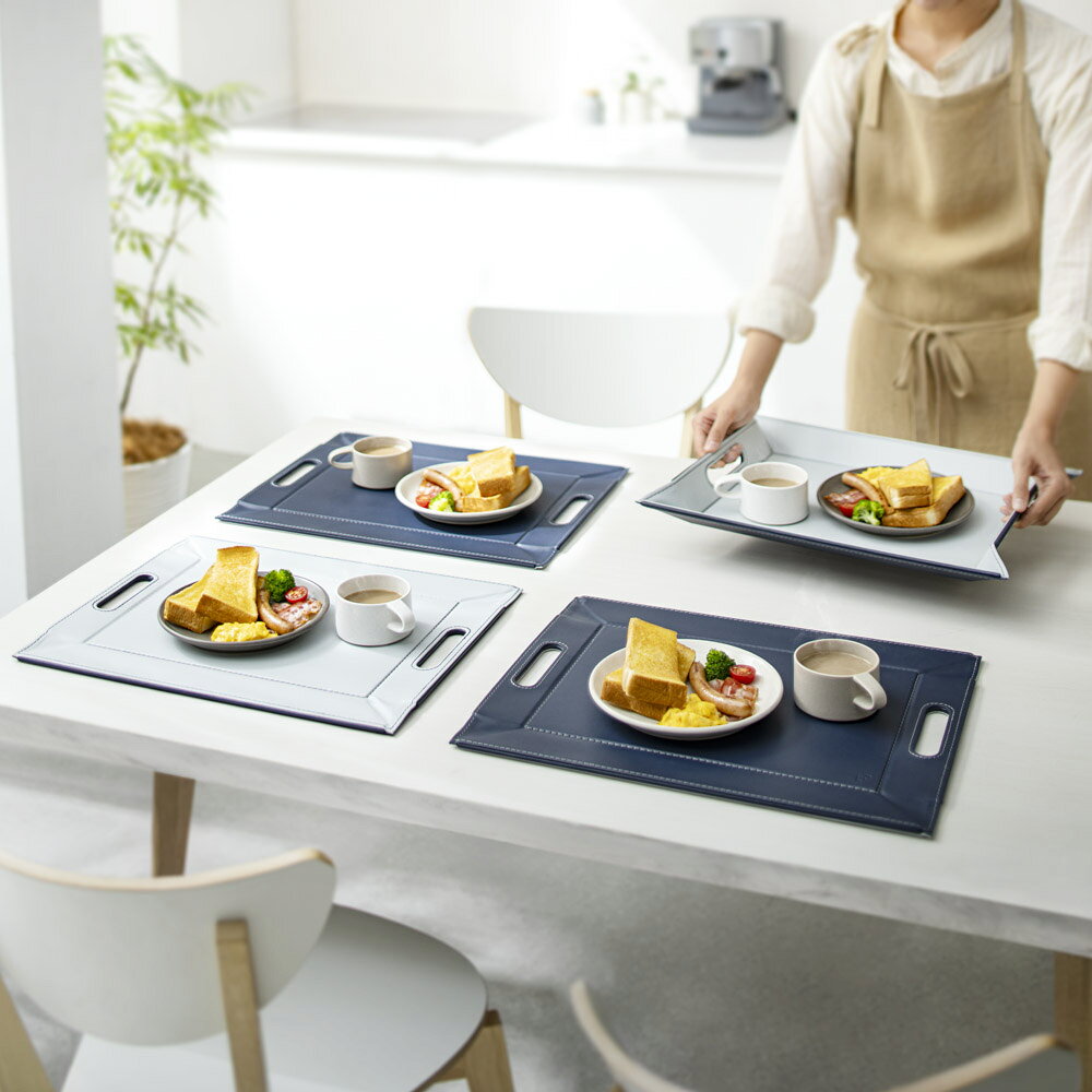 ≪大 4枚組≫ ランチョンマットになるトレー（リバーシブル） テーブルクロス ランチョンマット 620904